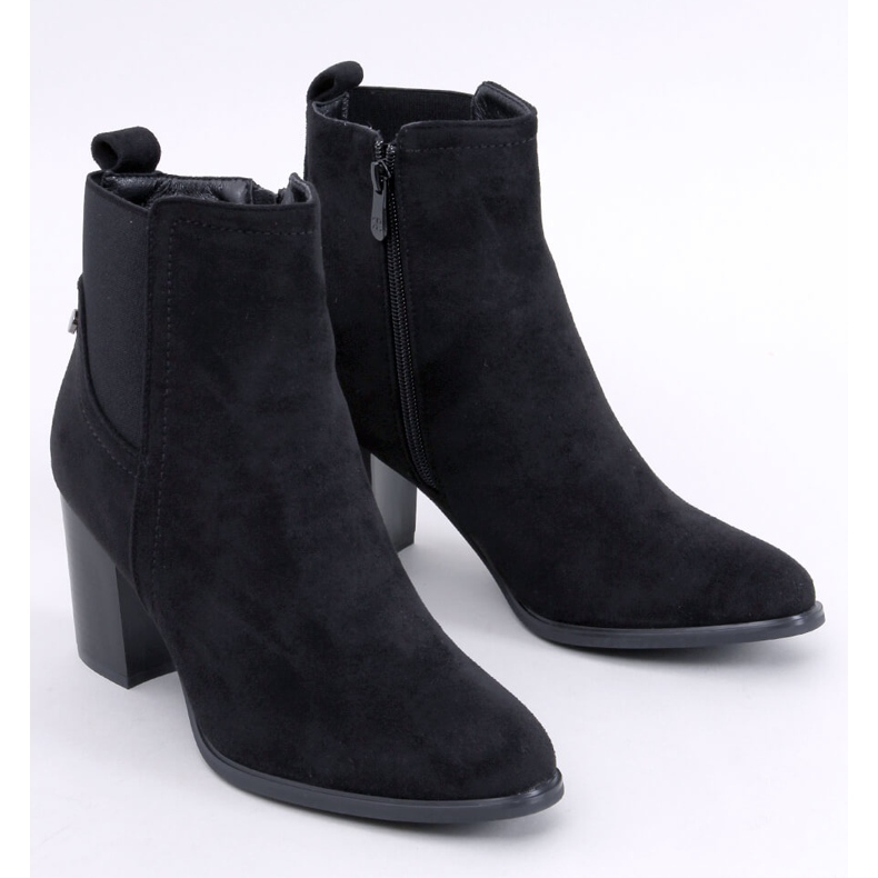 Botins clássicos de salto alto Rosey Black preto 1