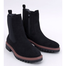 Fuqua Botas Chelsea de camurça preta preto 1