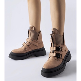 Botins plataforma Glen castanhos marrom 1