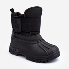 Botas infantis para neve com isolamento de velcro pretas Big Star MM374122 preto 1