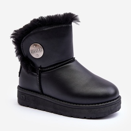 Botas de neve infantis com forro de pele pretas Big Star MM374082 preto 1 Botas de neve infantis com forro de pele pretas Big Star MM374082 preto 1
