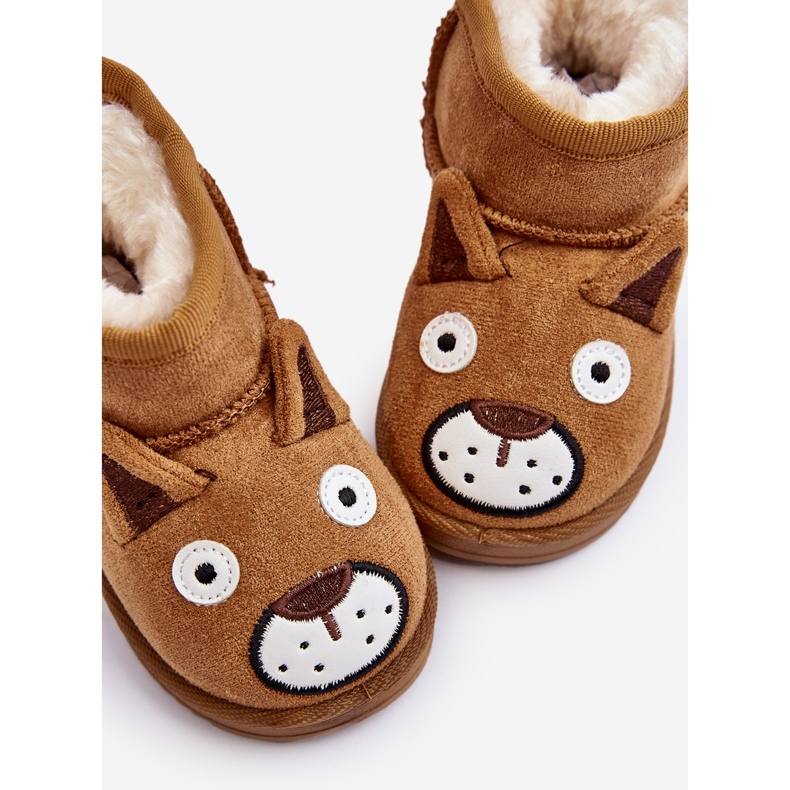 FR1 Botas de neve de camelo com isolamento infantil Vavena marrom 1