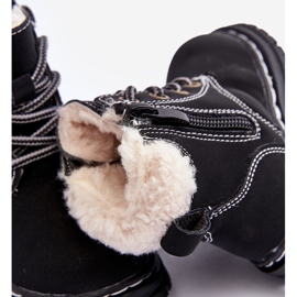Botas infantis Trapper com zíper e pele de carneiro, pretas Marialee preto 2