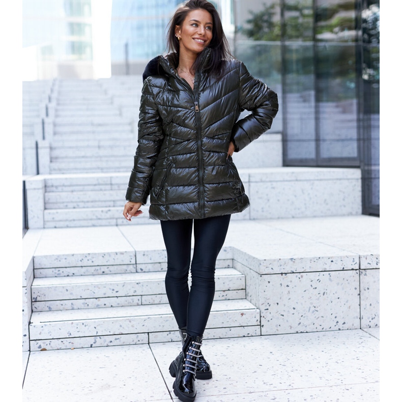 Botins pretos envernizados com strass Sfaranda 1 Botins pretos envernizados com strass Sfaranda 1