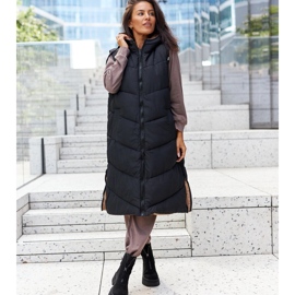 Botins pretos com isolamento e zíper Azzurra 1 Botins pretos com isolamento e zíper Azzurra 1