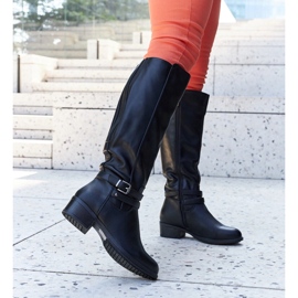 Botas Aldisio pretas com isolamento alto preto 1