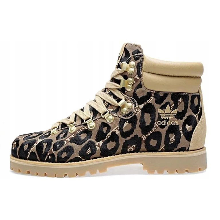 Adidas Originals x Jeremy Scott Leopard W G96748 sapatos bege 1