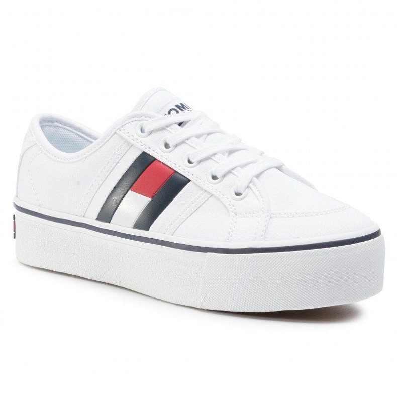 Tommy Hilfiger Tênis Tommy Jeans Flatform Flag EN0EN00944-YBR branco 1