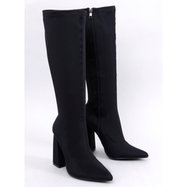 Rosaly Botas elásticas de salto alto pretas preto 1 Rosaly Botas elásticas de salto alto pretas preto 1