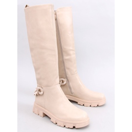 Botas femininas com corrente Guest Beige bege 1 Botas femininas com corrente Guest Beige bege 1