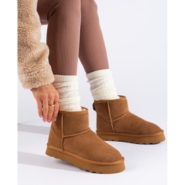 W. Potocki Botas de camurça marrom com pele da Potocki 1