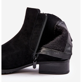 Botas Chelsea femininas com salto baixo, Preto Sauamia 2