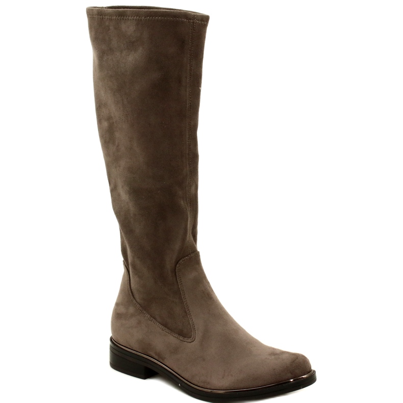 Botas elásticas femininas Caprice 25512-29 306 Cafe Stretch castanho 7