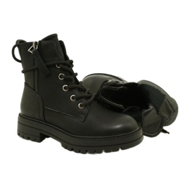 Miss 235-4226 Botas femininas isoladas com peles isoladas preto 6