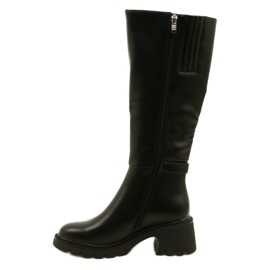 Botas altas e femininas Black Filippo preto 2