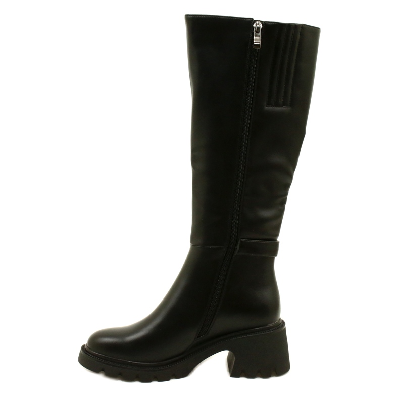 Botas altas e femininas Black Filippo preto 2
