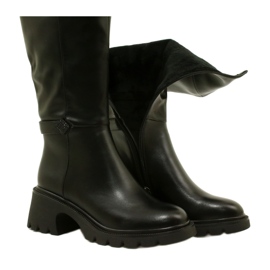 Botas altas e femininas Black Filippo preto 5
