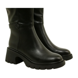 Botas altas e femininas Black Filippo preto 4