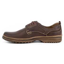 Olivier Sapatos casuais de homem em pele 221GT castanho marrom 1