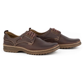 Olivier Sapatos casuais de homem em pele 221GT castanho marrom 2
