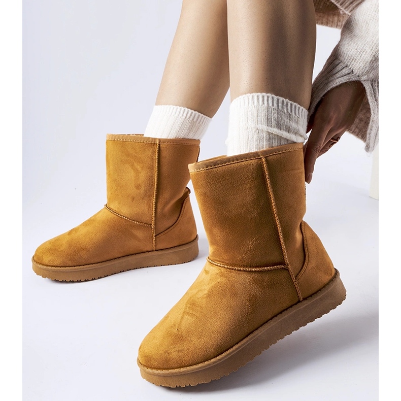 Botas de neve clássicas Libero com isolamento caramelo castanho 1