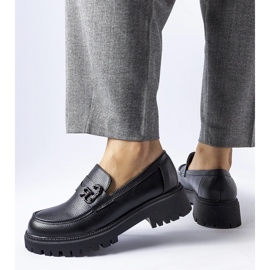 Mocassins clássicos pretos com fivela 1 Mocassins clássicos pretos com fivela 1