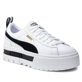 Sapatos Puma Mayze Leather Wn W 381983-01 branco 1