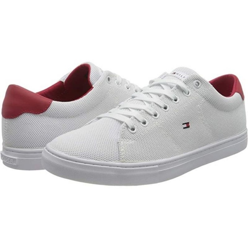 Sapatos Tommy Hilfiger Essential Knit Vulc M FM0FM03474-0K7 branco 1