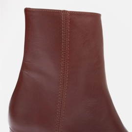 Marco Shoes Botins de couro Rosie marrom 1