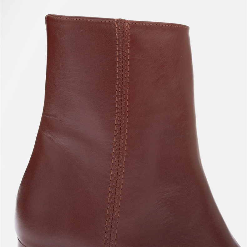 Marco Shoes Botins de couro Rosie castanho 1