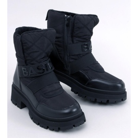 Botas de neve femininas negras preto 1