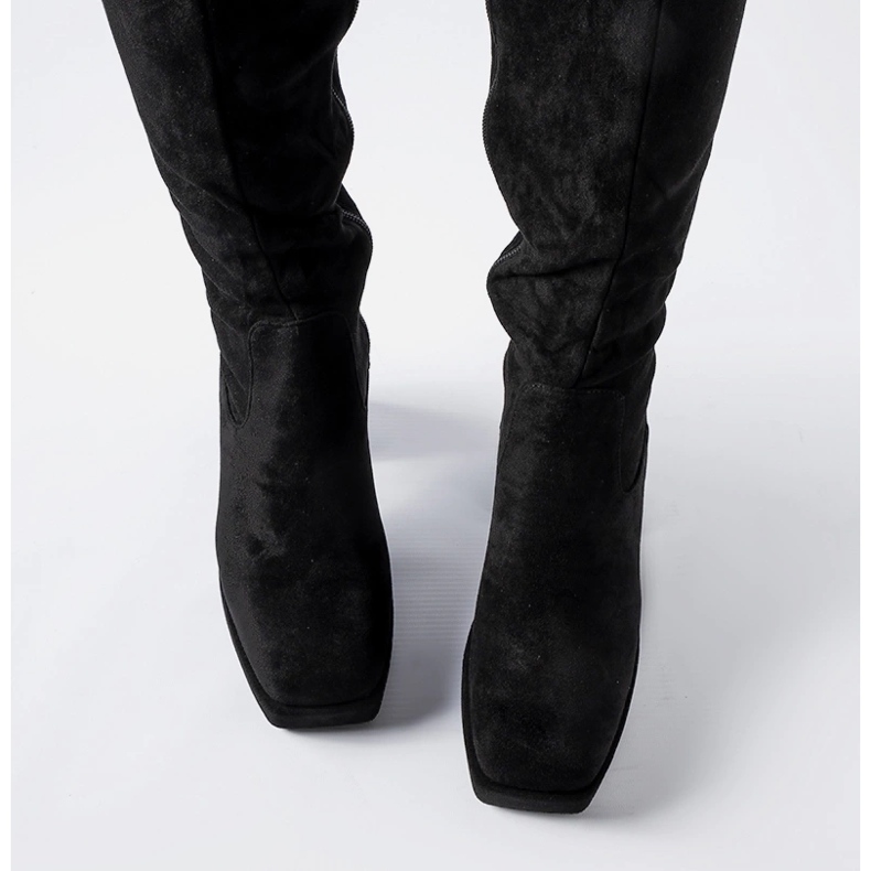 Botas pretas quentes com enorme salto Fantino preto 1 Botas pretas quentes com enorme salto Fantino preto 1