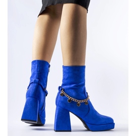 Botins com isolamento azul e pingente Salvadore 1
