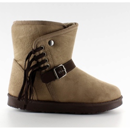 Emusy feminino com franjas K1661504 Taupe bege 1
