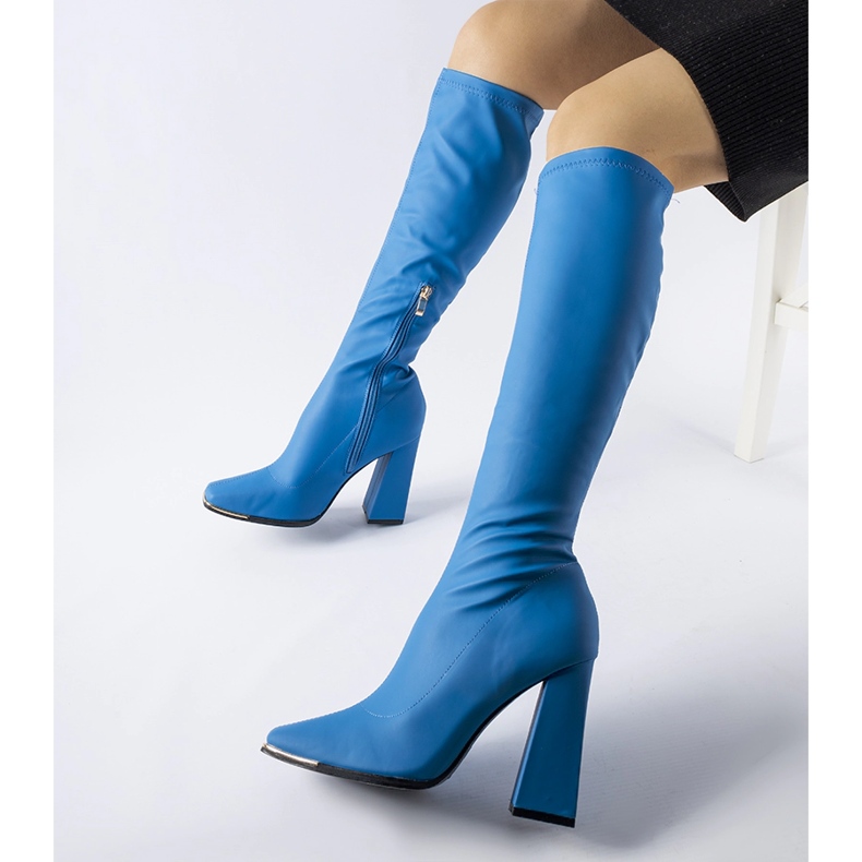 Botas azuis com enorme salto Alvorad azul 1