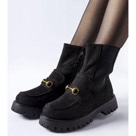 Botas pretas com isolamento e fivela Overlook preto 1
