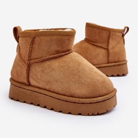 Botas de neve com isolamento Camel Nallita infantil marrom 1