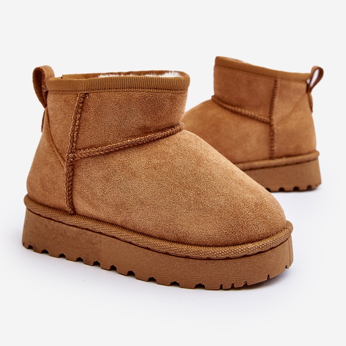Botas de neve com isolamento Camel Nallita infantil castanho 1