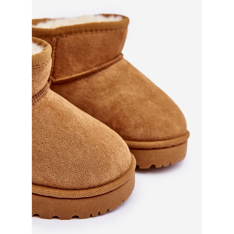 Botas de neve com isolamento infantil Camel Leonora castanho 1