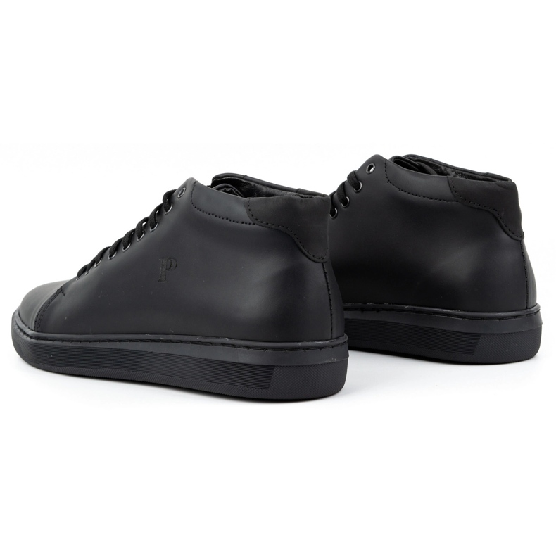 Polbut Botas masculinas com isolamento de couro 2110sw, pretas preto 3