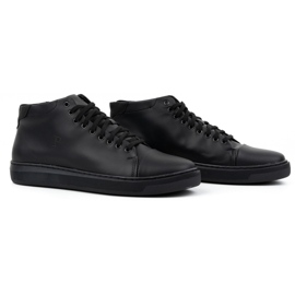 Polbut Botas masculinas com isolamento de couro 2110sw, pretas preto 2