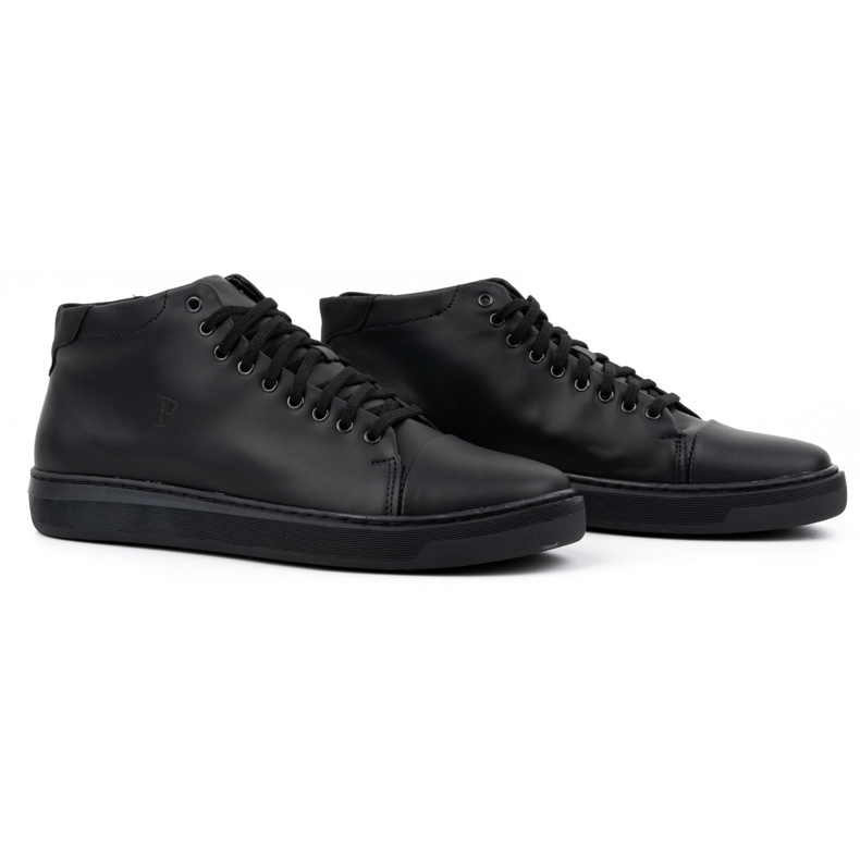 Polbut Botas masculinas com isolamento de couro 2110sw, pretas preto 2