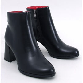 Botins de flor integral Tanna Black com salto estável preto 1