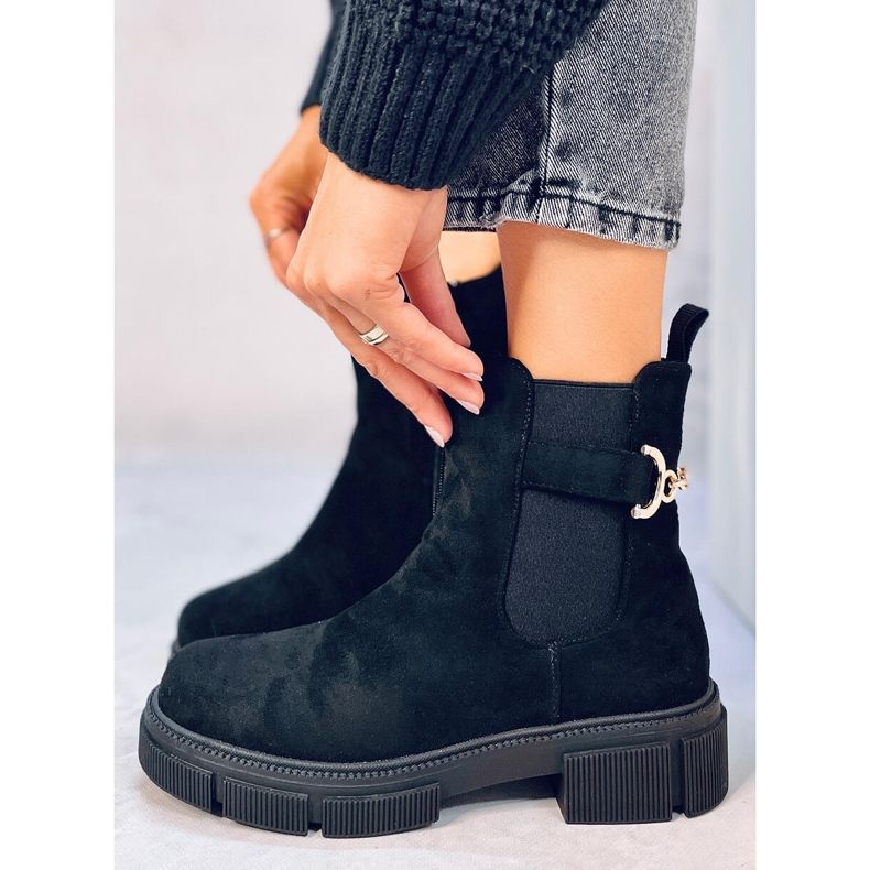 Chuteiras Chelsea femininas Chance Black preto 1