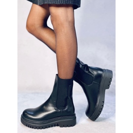 Botas Chelsea de cano alto Earth Black preto 2