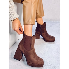 Bota de salto largo Ciara Brown marrom 2