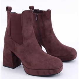 Bota de salto largo Ciara Brown marrom 1