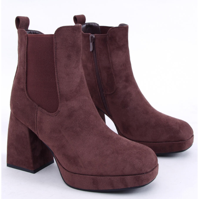 Bota de salto largo Ciara Brown marrom 1