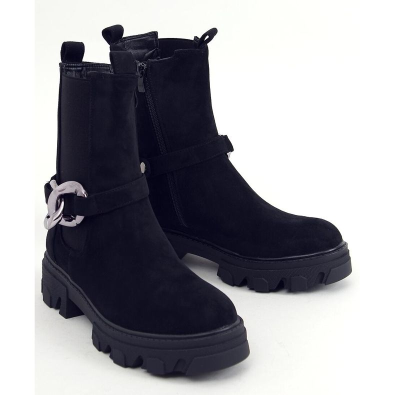 Botas Chelsea de cano alto pretas Calipso preto 1 Botas Chelsea de cano alto pretas Calipso preto 1