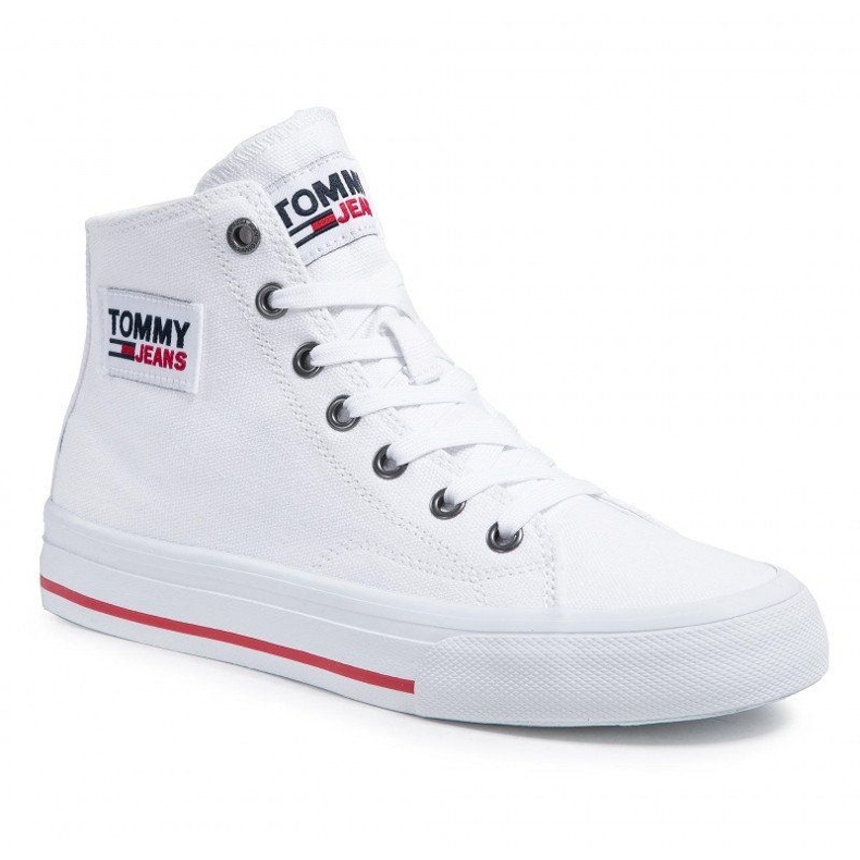 Tommy Hilfiger Sapatos Tommy Jeans Midcut Vulc M EN0EN01370-YBR branco 1 Tommy Hilfiger Sapatos Tommy Jeans Midcut Vulc M EN0EN01370-YBR branco 1